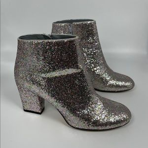 ASOS “All That Jazz” Glitter Ankle Boot Size 9.5US
